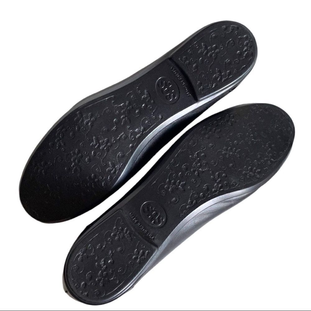 New SAS Scenic Ballet Flat Black Patent Leather Loafer Arch Support Women 8.5 - Picture 4 of 10
